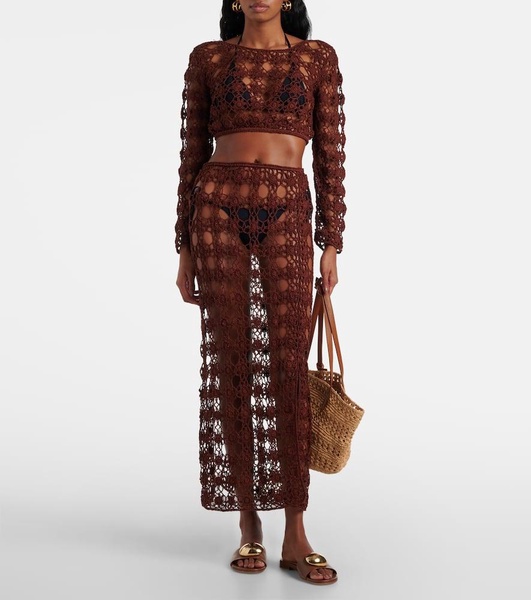 Bella crochet cotton crop top