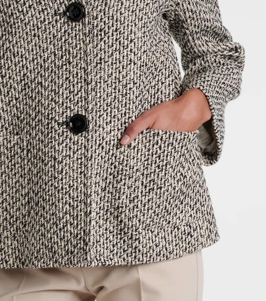 Wool and cotton-blend jacket
