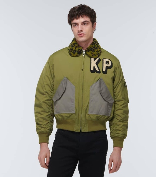 Logo bomber jacket