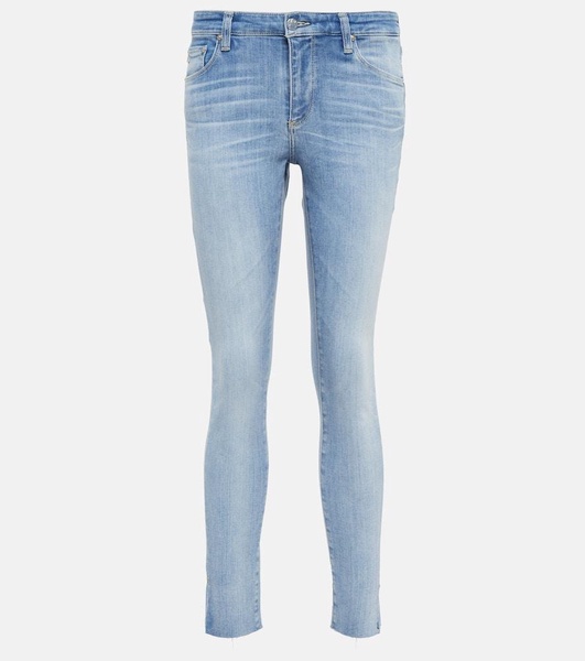Split cuff skinny jeans