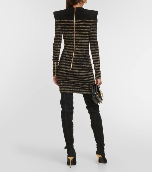 Lurex® striped minidress