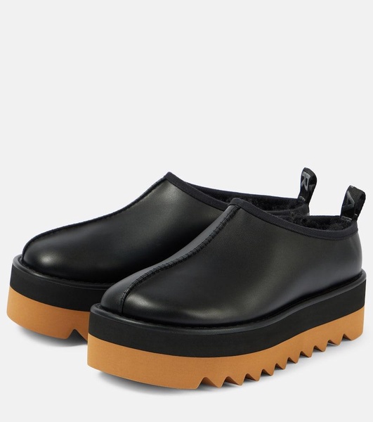 Sneak-Elyse faux leather platform sneakers