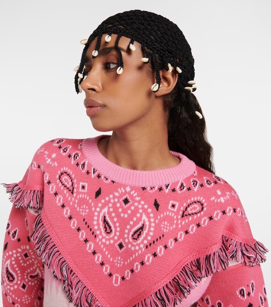Mother Nature embellished crochet hat