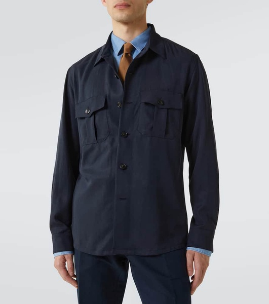 Straight-cut overshirt