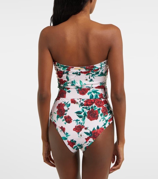 Whitney floral belted swimsuit