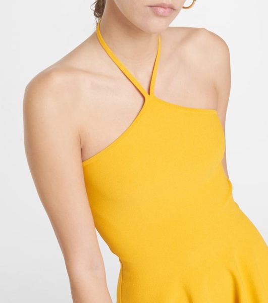 Halterneck midi dress