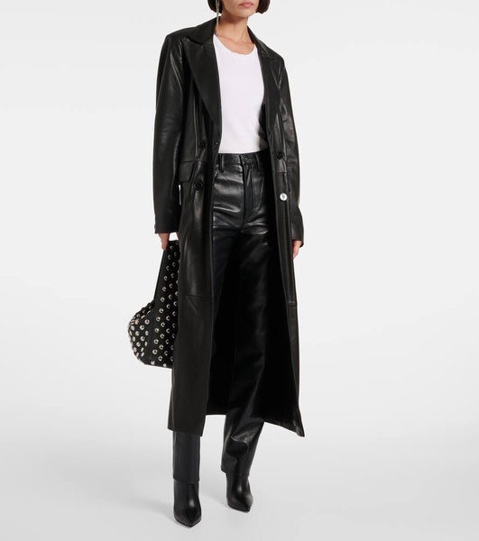 90's Pinch Waist high-rise straight pants
