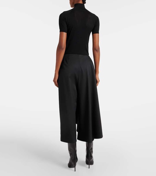 Wool skirt pants