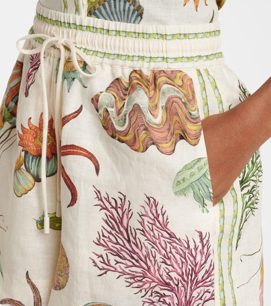 Sea linen shorts