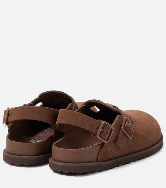 Tokio suede mules
