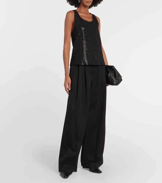 Pistoia sequined georgette top