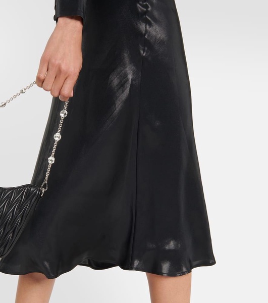 Velvet midi dress