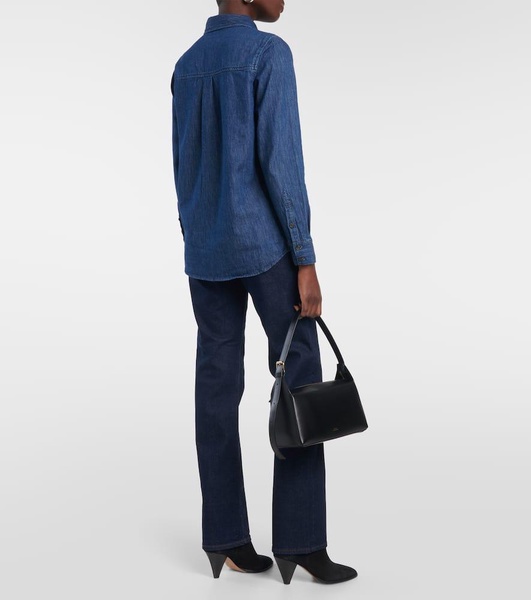 x EmRata Elena denim shirt