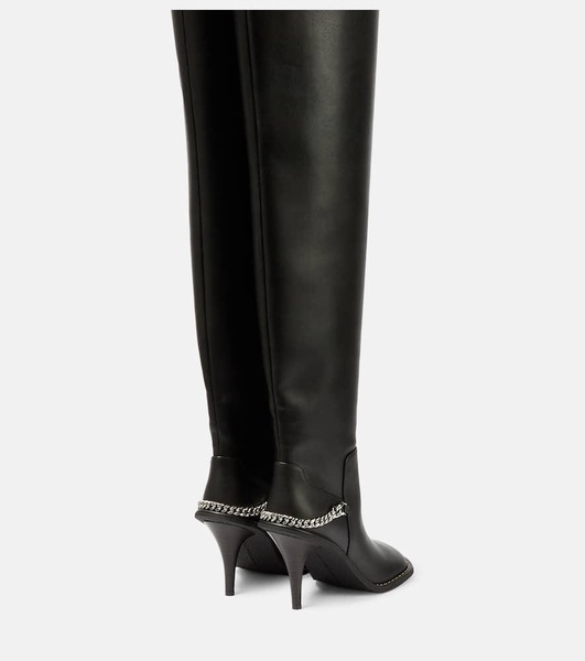 Ryder faux leather over-the-knee boots