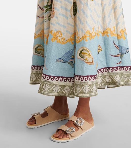 Bath House linen maxi dress