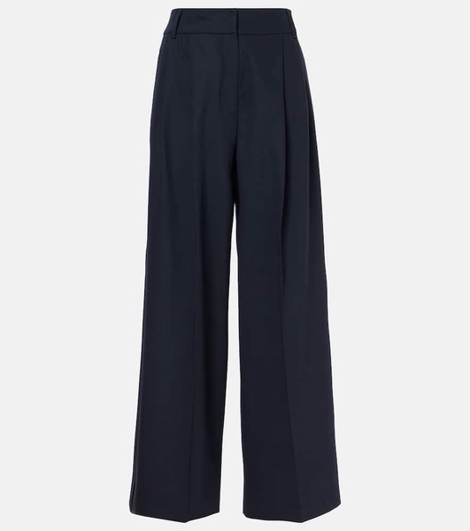 Nichols virgin wool wide-leg pants