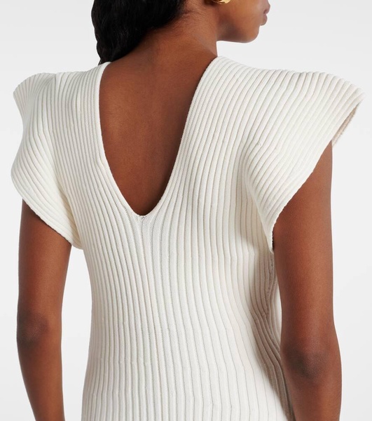 Trey ribbed-knit cocktail dress