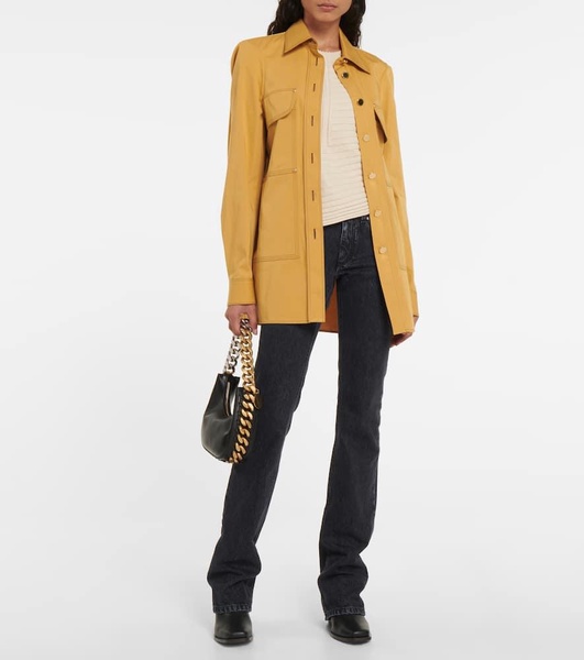 Low-rise straight jeans