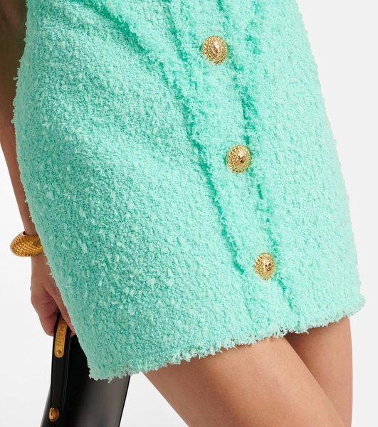 Embellished tweed minidress