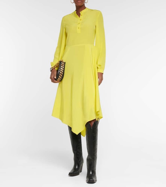 Silk midi dress