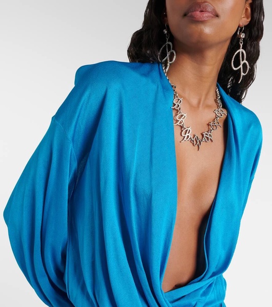 Draped minidress