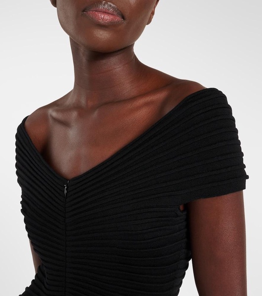 Wool midi dress
