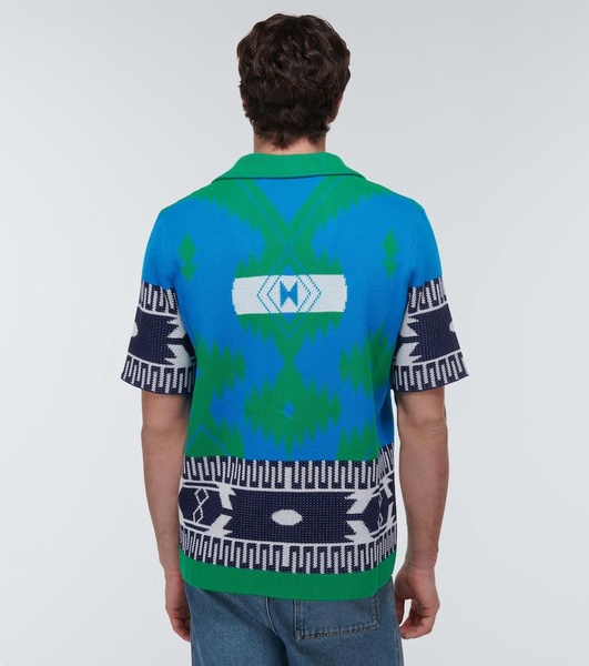 Jacquard cotton shirt