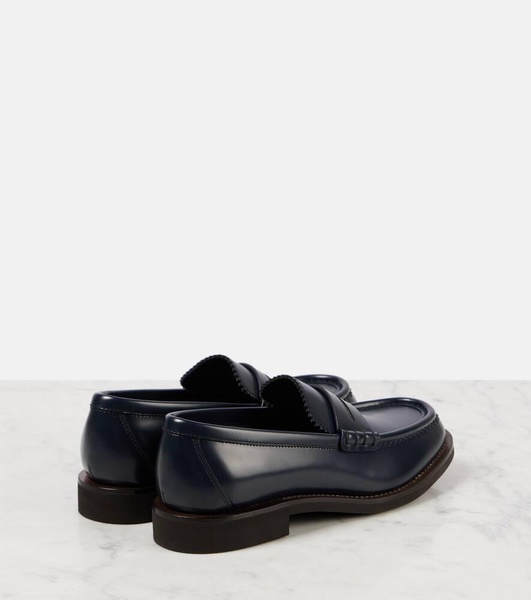 Monili leather penny loafers