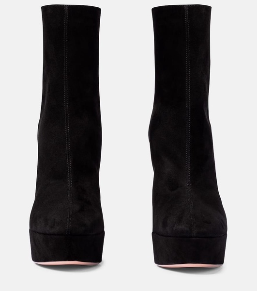 Saint Honore 120 suede platform ankle boots