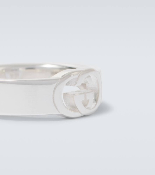 Interlocking G sterling silver ring