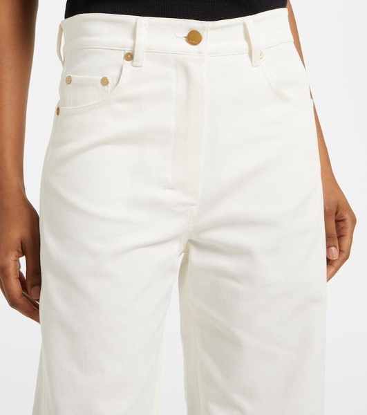 Cervia cropped mid-rise wide-leg jeans