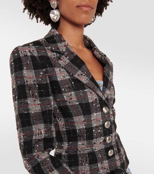 Tweed single-breasted blazer