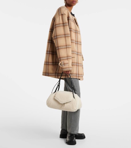 Gemini Small shearling shoulder bag