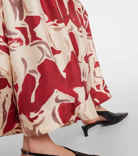 Felicia printed silk maxi dress