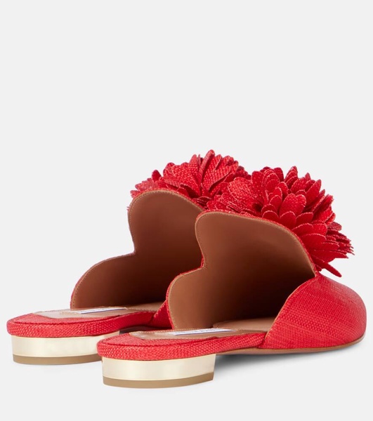 Couturier appliqué mules