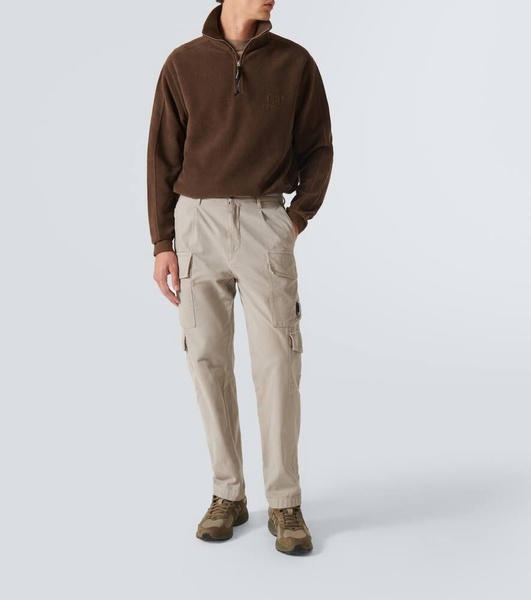 Cotton half-zip sweatshirt