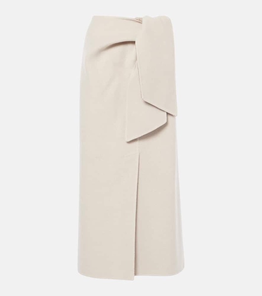 Zuppa wool and cashmere wrap skirt