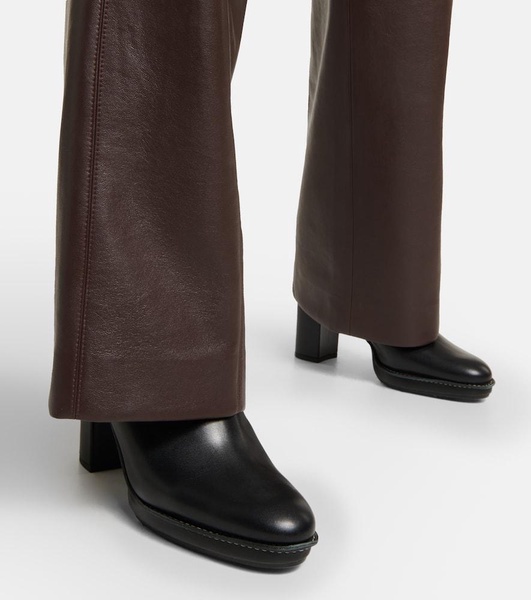 Clos leather slingback pumps