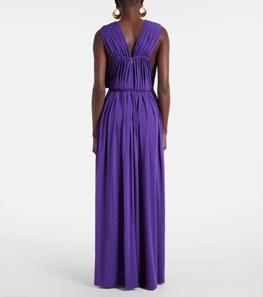 Walter pleated jersey maxi dress