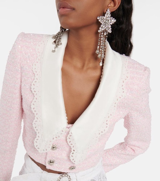 Cropped tweed jacket