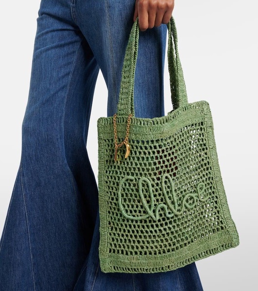 Summer Banana braided tote bag