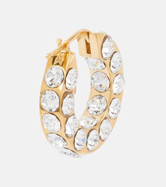 Jah crystal-embellished hoop earrings