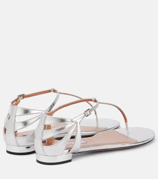 Frida metallic leather sandals