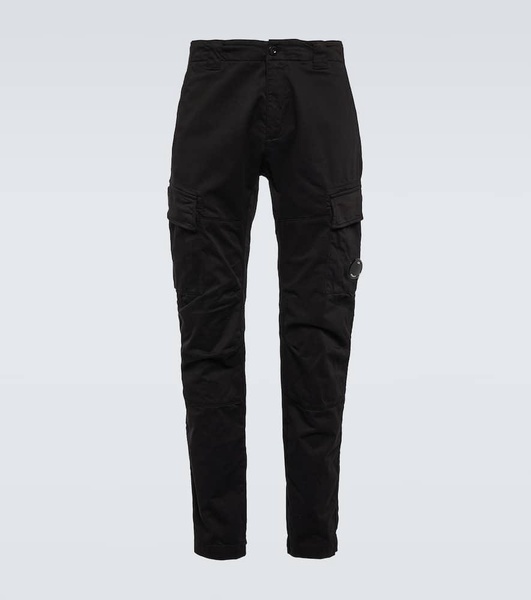 Cotton sateen cargo pants