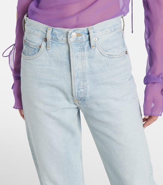 90's mid-rise straight jeans