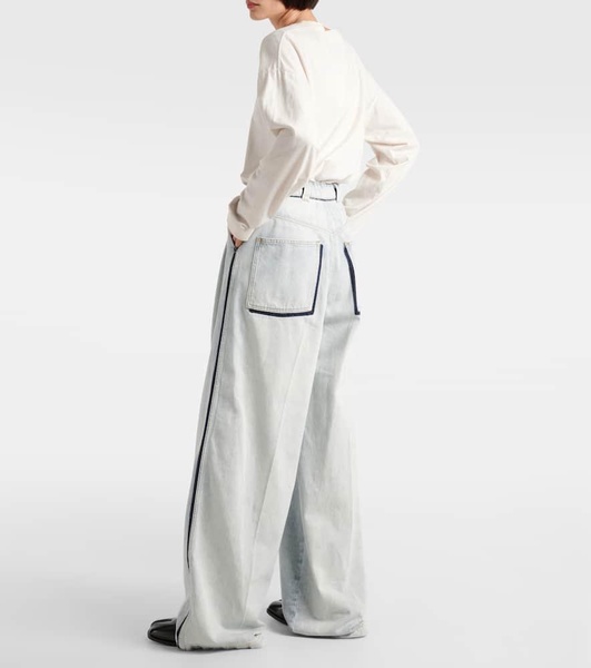 High-rise wide-leg jeans