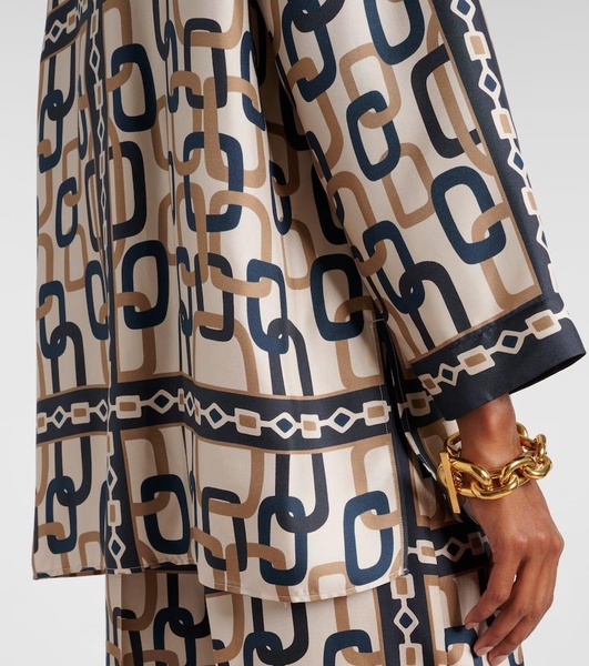 Adria printed silk shirt
