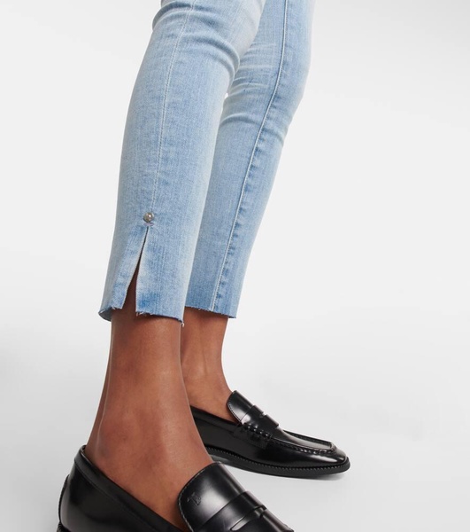 Split cuff skinny jeans