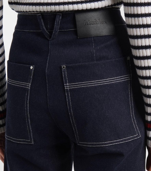 Zibello high-rise straight jeans