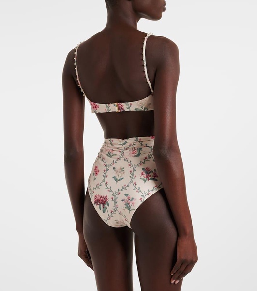 Magdalena floral bikini top